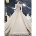 Jancember HTL1584-1 High Quality Full Beaded Crystal Embroidered Princesse Wedding Dress